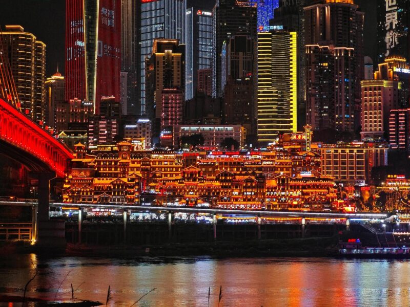 Hongya Cave night view experience during Chongqing 6 Days 5 Nights tour