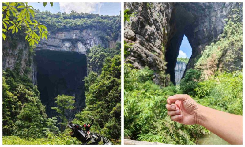 Exploring the natural wonders of Wulong Three Natural Bridges in Chongqing