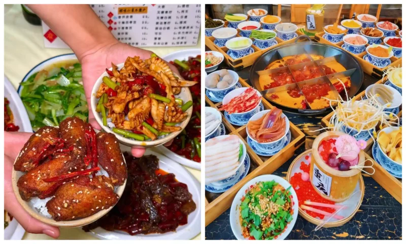 Local Wulong cuisine experience during a Wulong One Day Tour from Chongqing