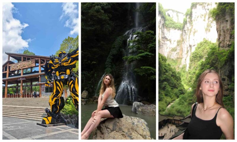 Tourists exploring Chongqing city center and scenic spots on a Chongqing 7 day tour