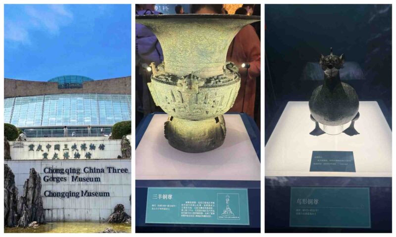 Three Gorges Museum and cultural heritage exhibits in Chongqing