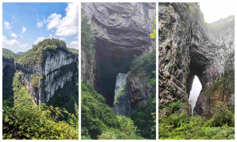 Exploring the natural wonders of Wulong Three Natural Bridges in Chongqing