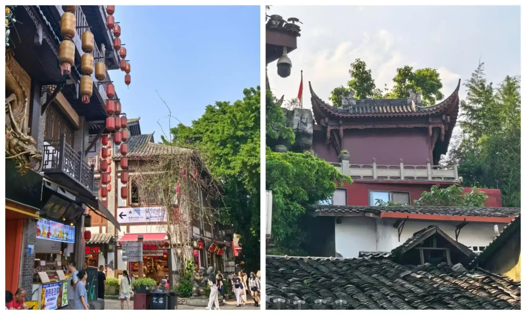 Traditional architecture and historic landmarks in Ciqikou Ancient Town