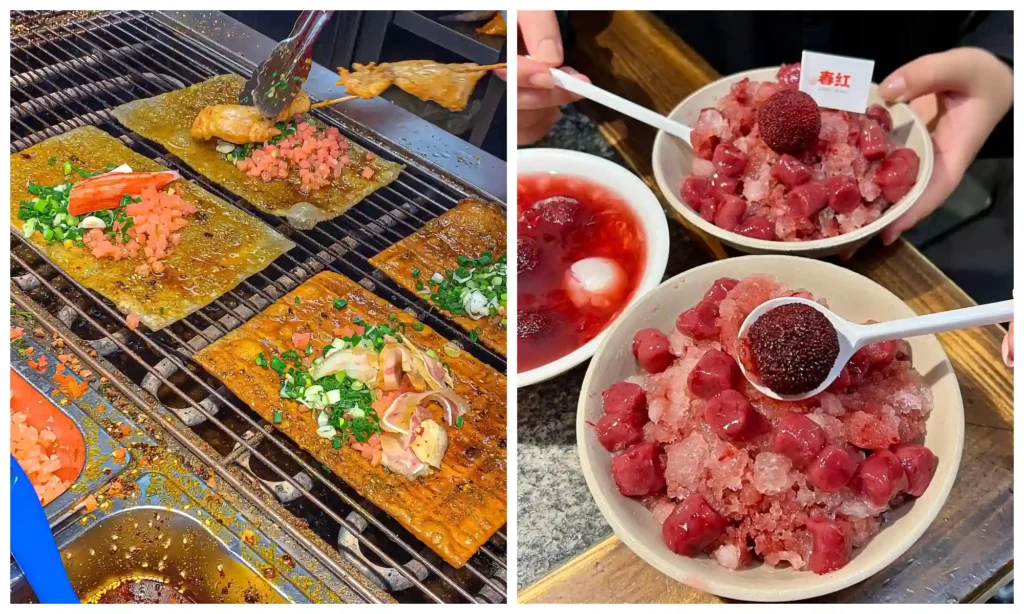 Assorted Chongqing dishes and local specialties served at a traditional restaurant